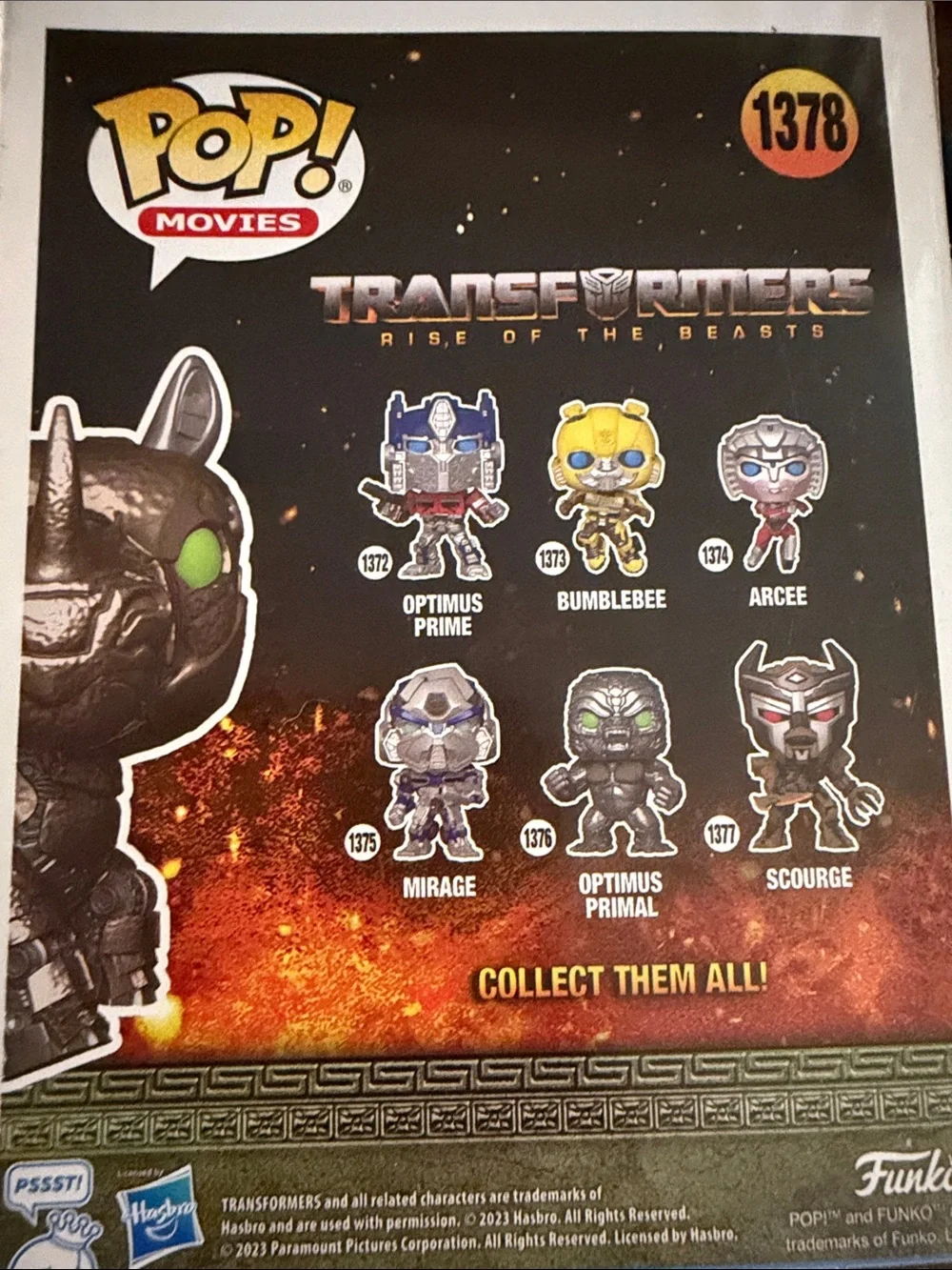 Funko POP! Movies Rhinox Vinyl Figure — Metallic Brown with Green Eyes